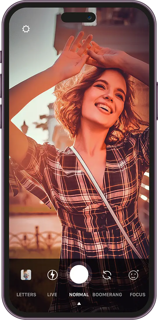 Social AR Filter on Smartphone Mockup